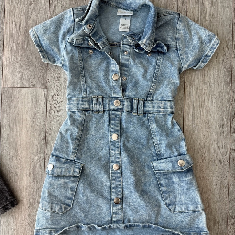 Rachel Zoe Light Blue Denim Kids Casual Dress